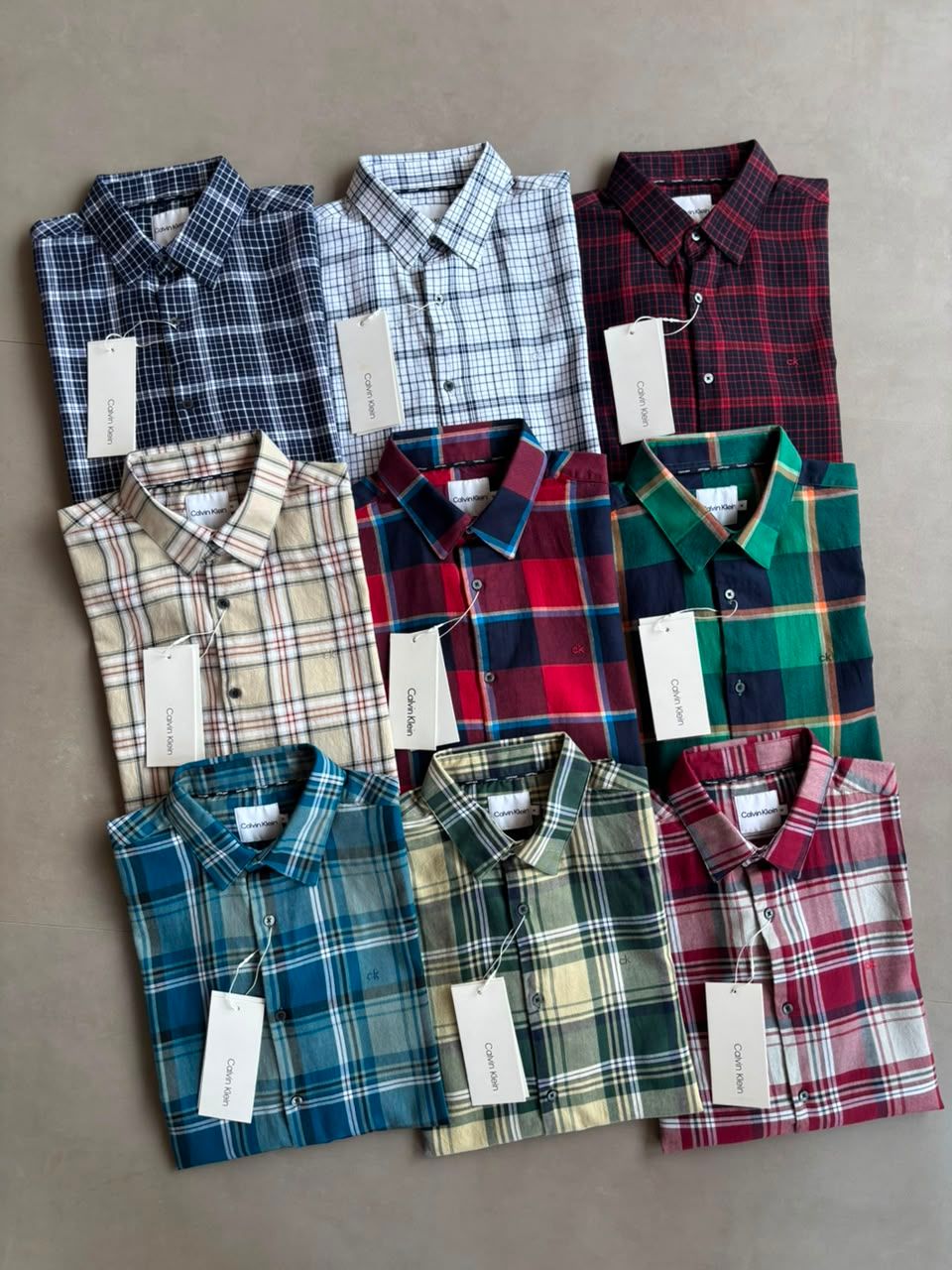 Calvin Klein Premium Quality Collar Neck Full Sleeve Men's T-Shirt - 70 Pc