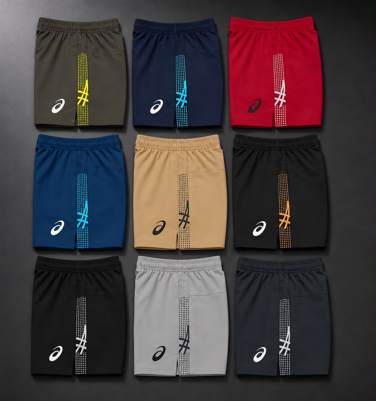 Asics ​Premium Quality Ns Lycra Dri-fit Men's Shorts - 72 Pc