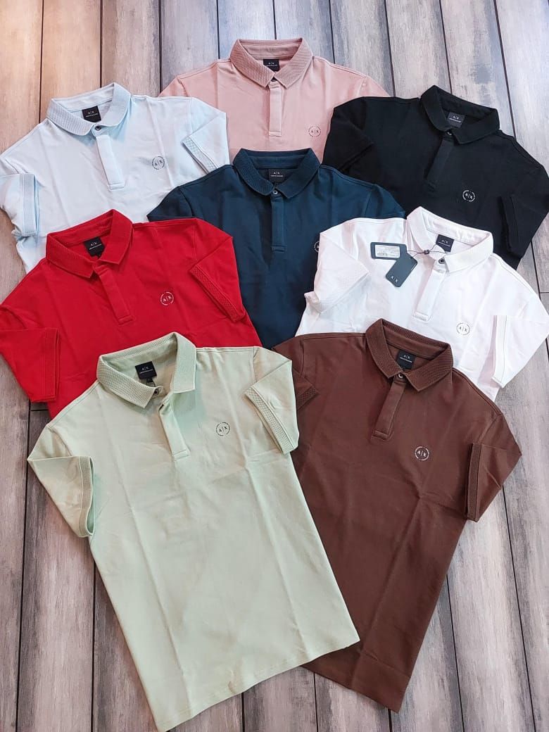 Armani Exchange Premium Quality Collar Neck Half Sleeve Men’s Polo T-Shirts - 60 Pc