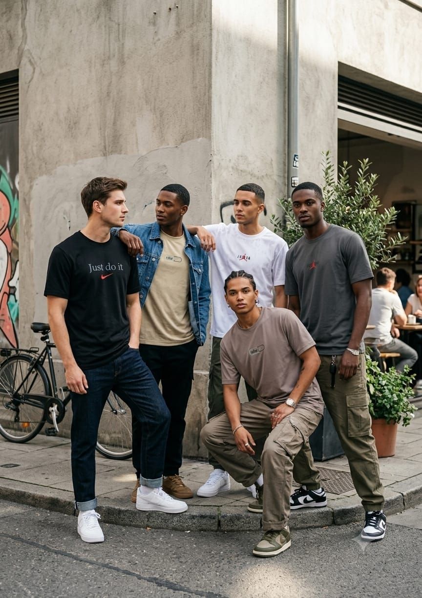 Nike Premium Quality Sports Round Neck Half Sleeve Men's T-Shirt - 52 Pc
