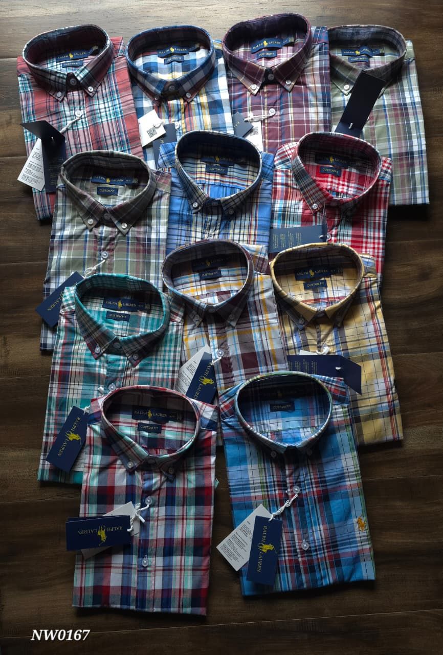 Ralph Lauren Premium Quality Cotton Collar Neck Full Sleeve Men's Shirt - 51 Pc