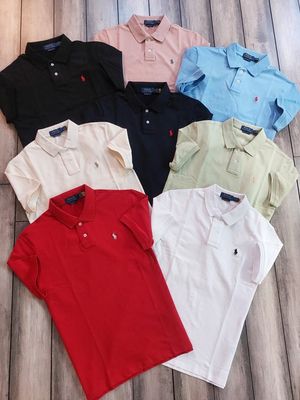 Ralph Lauren Premium Quality Collar Neck Half Sleeve Men's T-Shirt - 60 Pc
