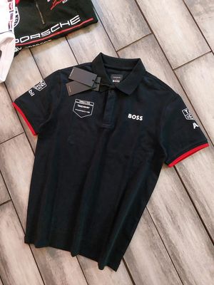 Boss x Porsche Premium Quality Collar Neck Half Sleeve Men's T-Shirt - 46 Pc