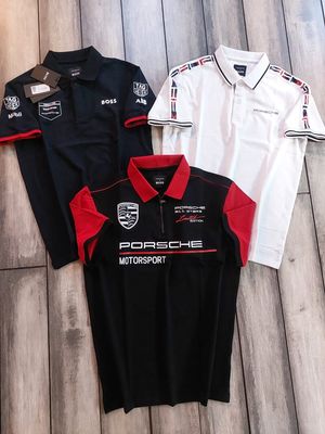 Boss x Porsche Premium Quality Collar Neck Half Sleeve Men's T-Shirt - 46 Pc