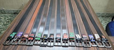 Multi Branded Premium Quality Combo Buff Leather Belts - 48 Pc