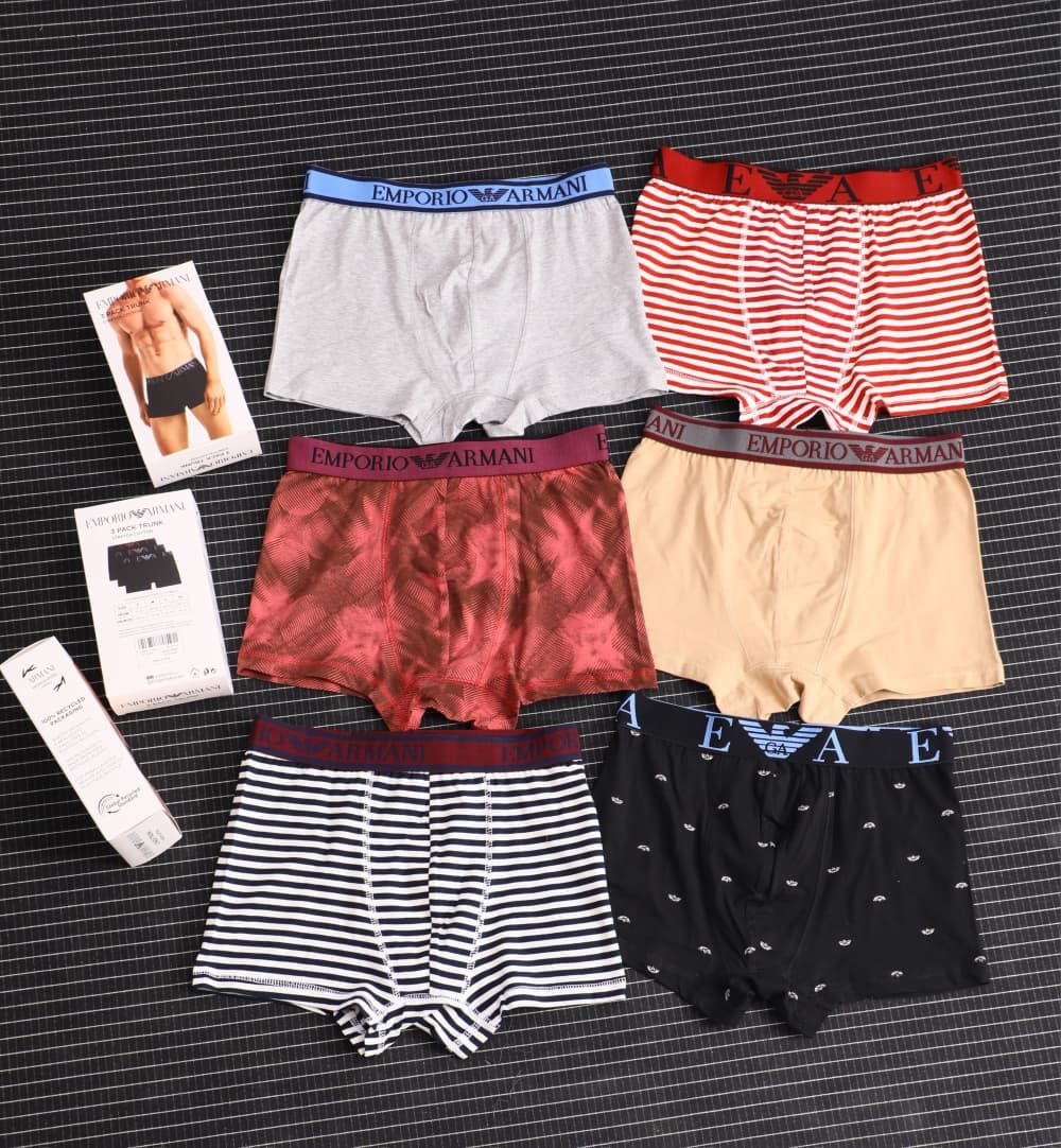 Emporio Armani Premium Quality Stretchable Lycra Cotton Men's Trunks - 72 Pc
