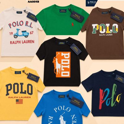 Ralph Lauren Premium Quality Cotton Kids Round Neck Half Sleeve Kids T-Shirt - 50 Pc
