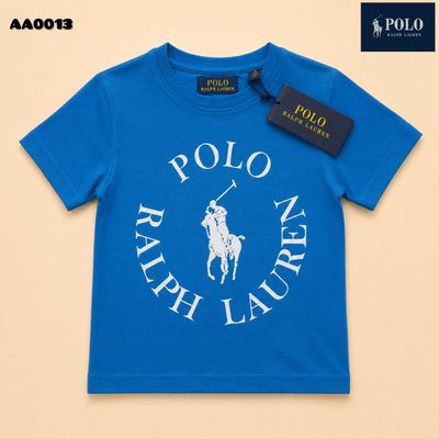 Ralph Lauren Premium Quality Cotton Kids Round Neck Half Sleeve Kids T-Shirt - 50 Pc