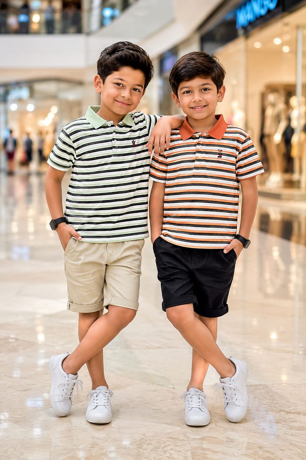 Kids Premium Quality Collar Neck Half Sleeve Kids T-Shirt - 65 Pc