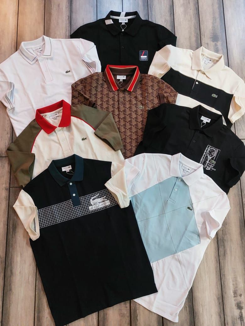Men's Branded Premium Quality Collar Neck Half Sleeve Men's T-Shirt - 60 Pc