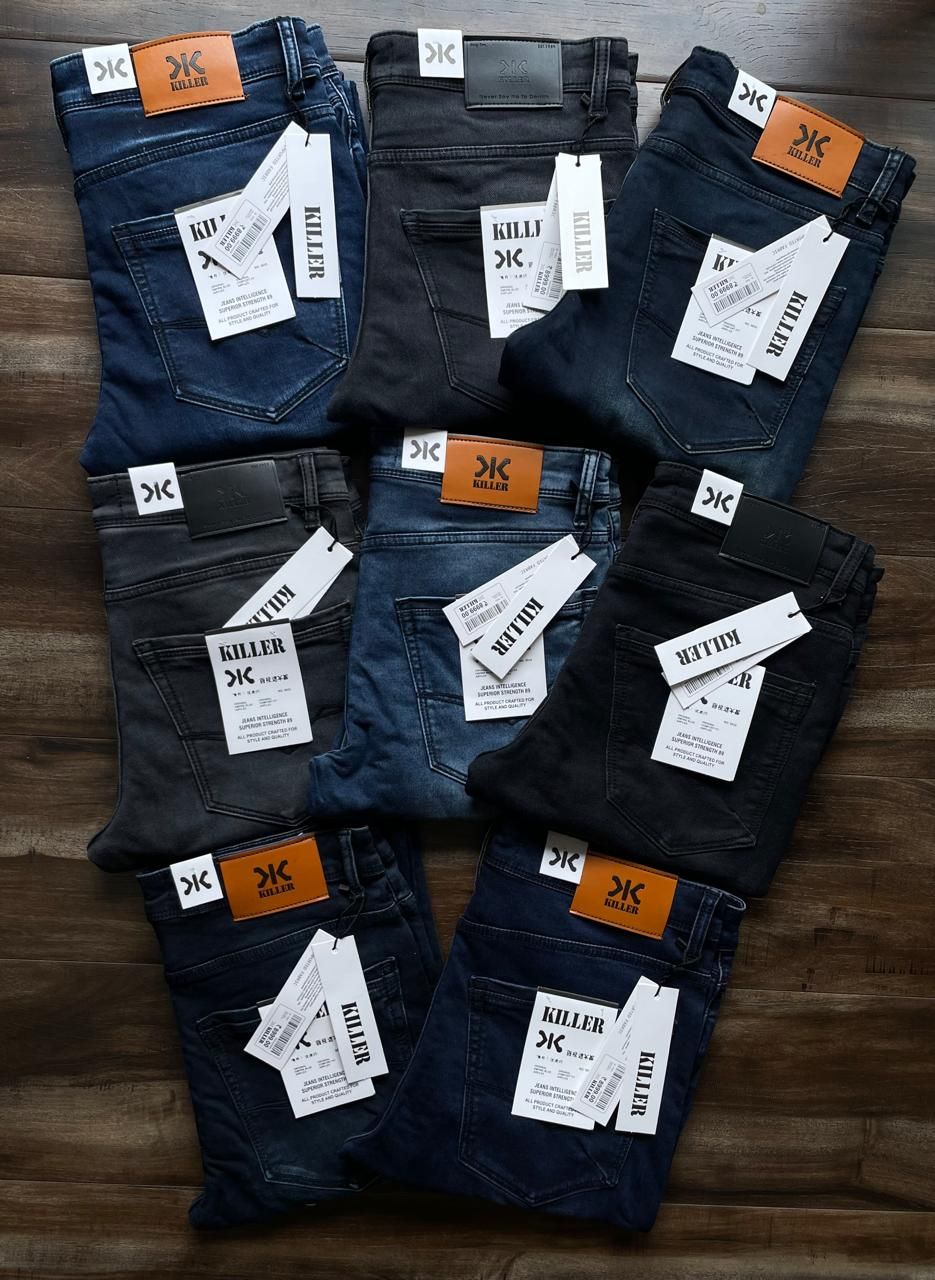 Killer Jeans Premium Quality Loose Fit Cotton Men's Denim Jeans - 50 Pc