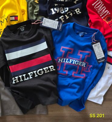 ​Tommy Hilfiger Premium Quality Round Neck Full Sleeve kid's T-Shirt - 52 Pc