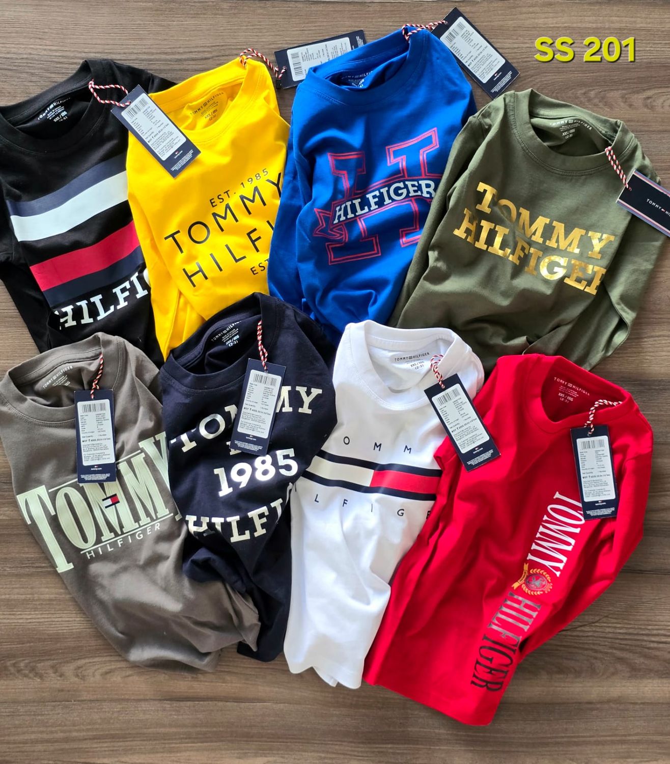 ​Tommy Hilfiger Premium Quality Round Neck Full Sleeve kid's T-Shirt - 52 Pc
