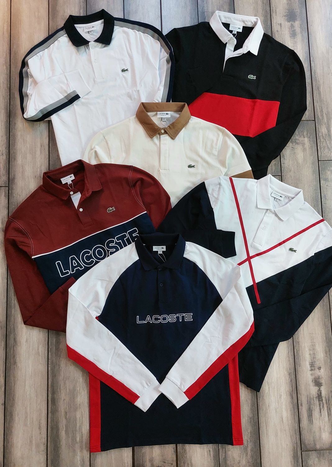 Men's Branded Premium Quality Collar Neck Full Sleeve Men's T-Shirt - 46 Pc