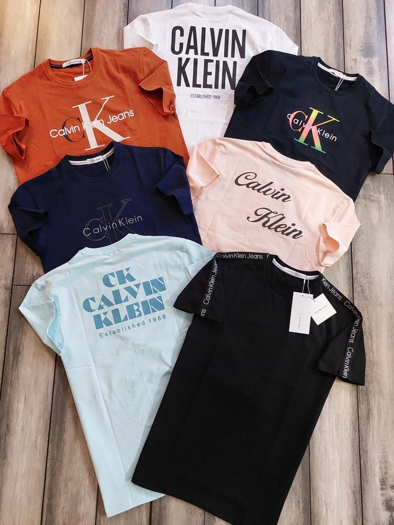 Calvin Klein Premium Quality Cotton Round Neck Half Sleeve Men's T-Shirt - 60 Pc