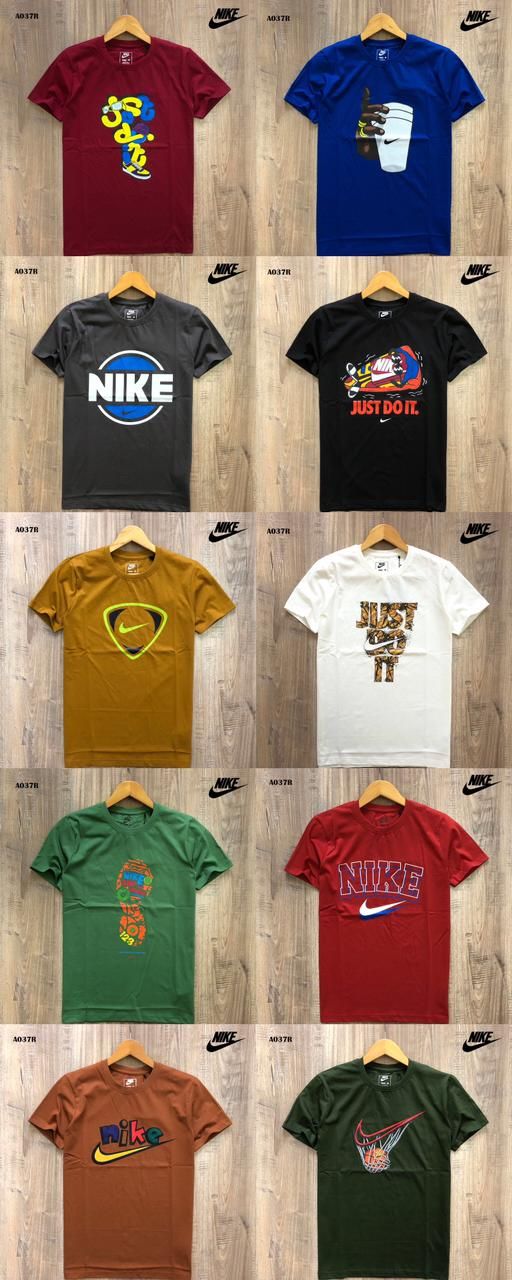 Nike Premium Quality Round Neck Half Sleeve Men's T-Shirt - 42 Pc