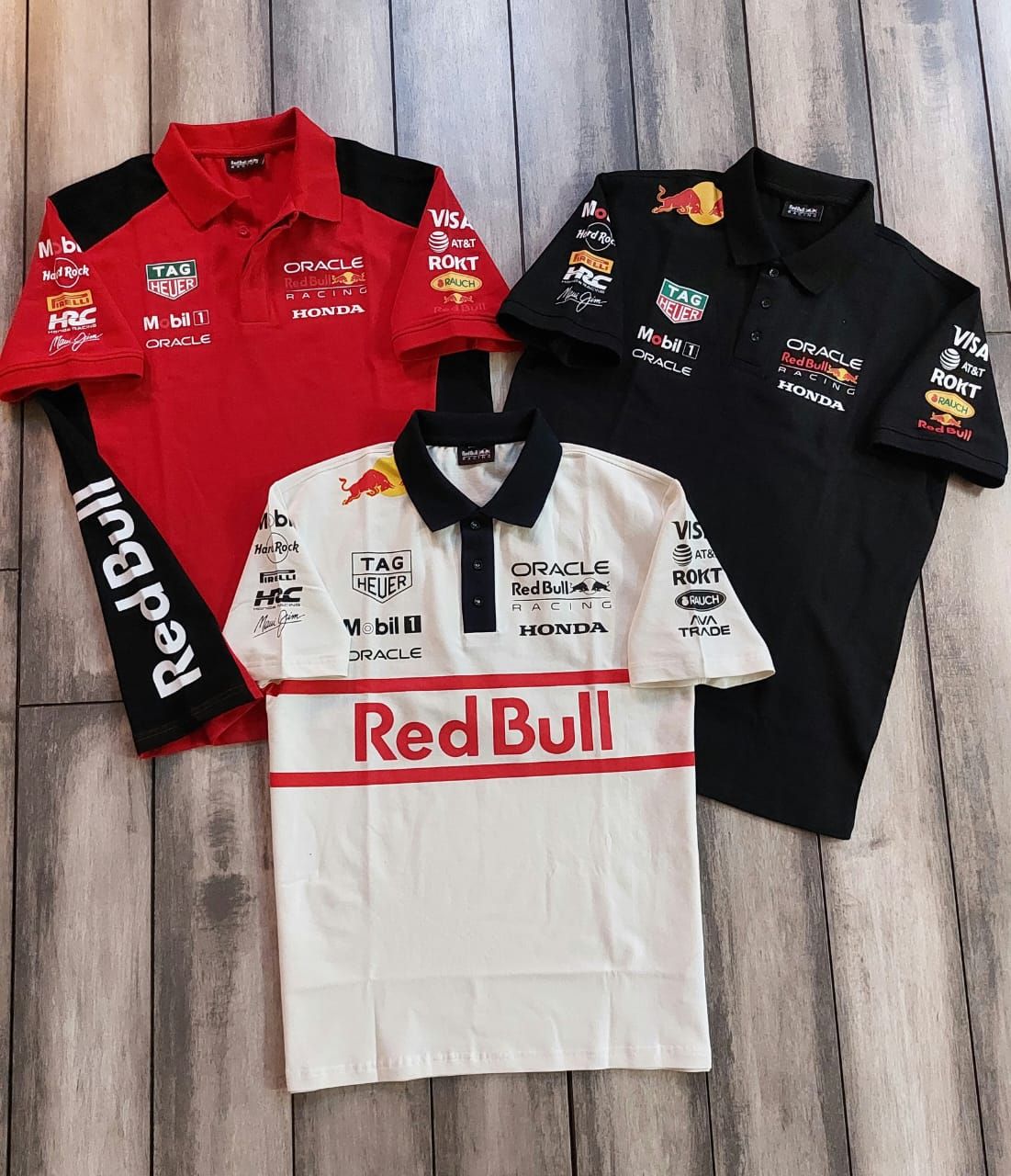 Redbull Premium Quality Collar Neck Half Sleeve Men's T-Shirt - 46 Pc
