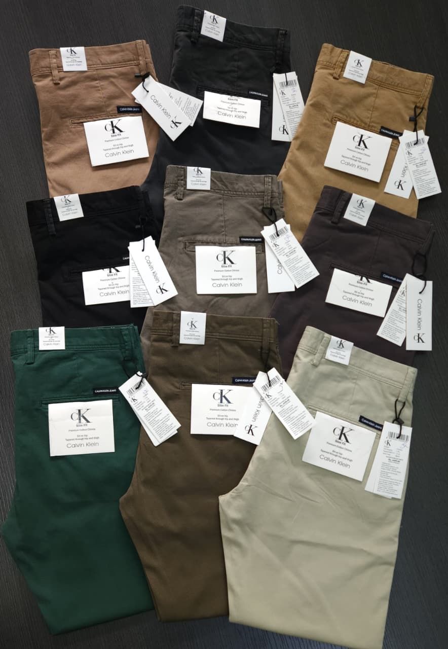 Men's Multi Branded Stock Clearance Men's Chinos -55 Pc