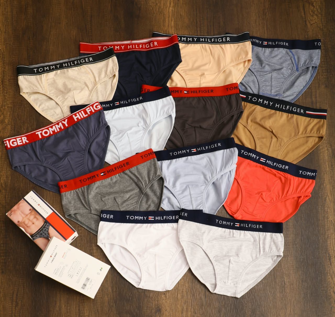 Tommy Hilfiger Premium Quality  Stretchable Lycra Cotton Men's Brief - 72 Pc