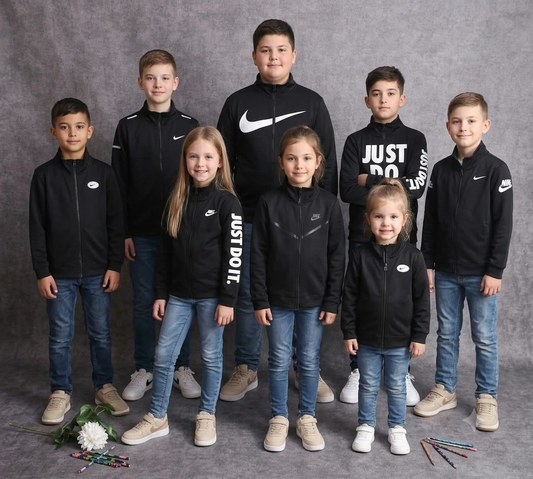 Nike ( Unisex ) Premium Quality Boy's &amp; Girl's Kids Hi Neck Upper - 40 Pc