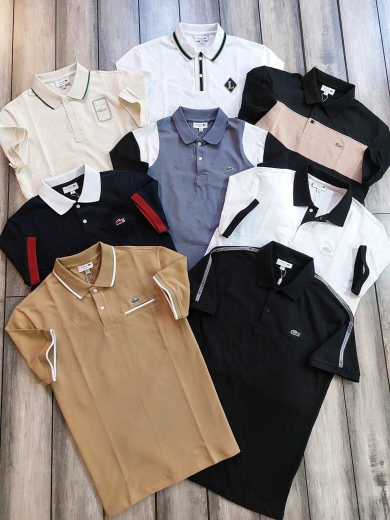 Men's Branded Premium Quality Collar Neck Half Sleeve Men's T-Shirt - 60 Pc