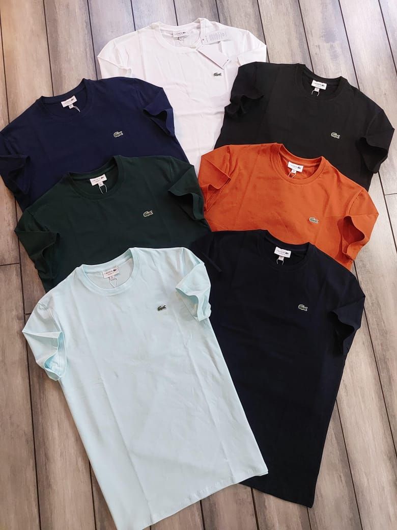 Men's Branded Premium Quality Cotton Collar Neck Half Sleeve Men's T-Shirt - 60 Pc