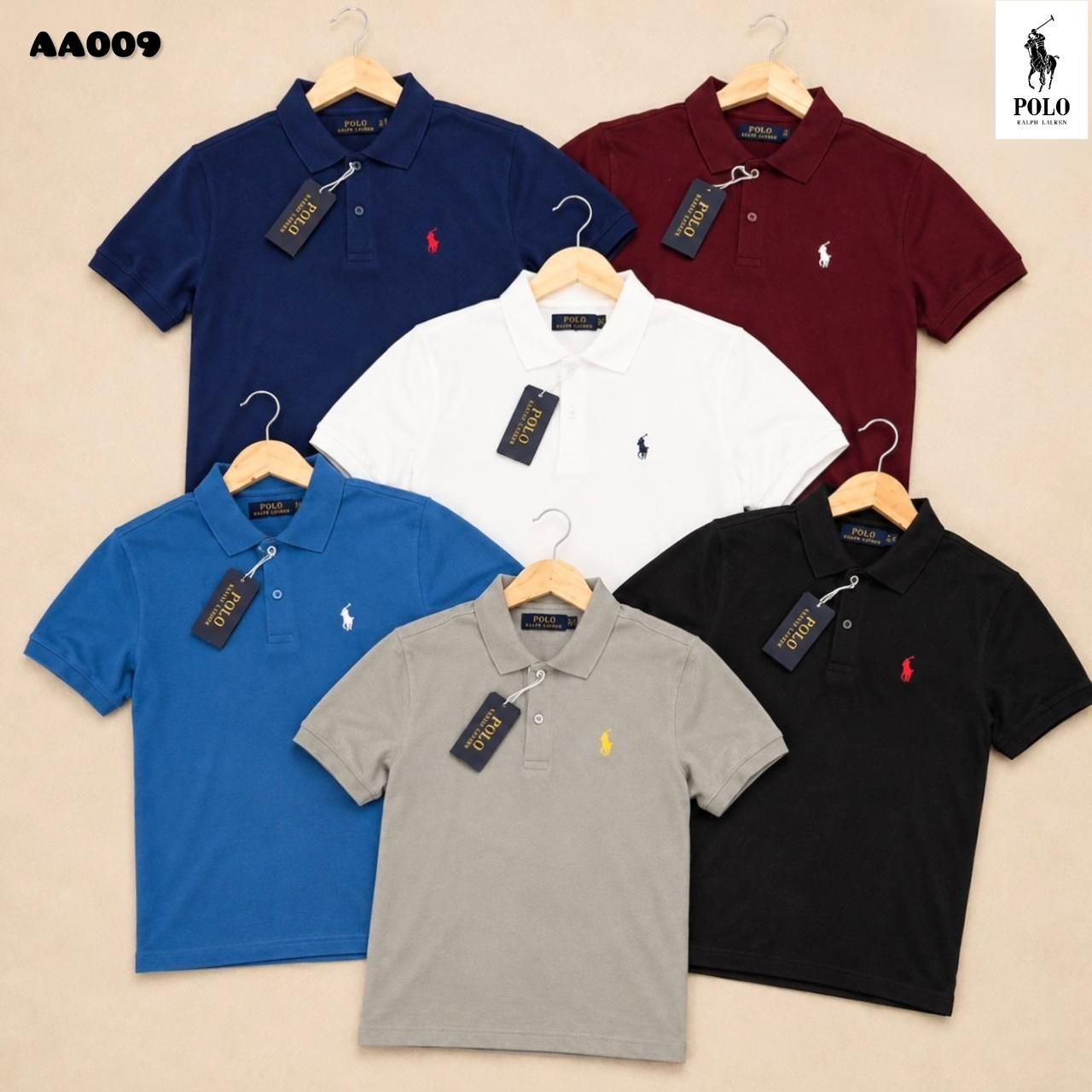 Ralph Lauren Premium Quality Collar Neck Half Sleeve Men's T-Shirt - 76 Pc