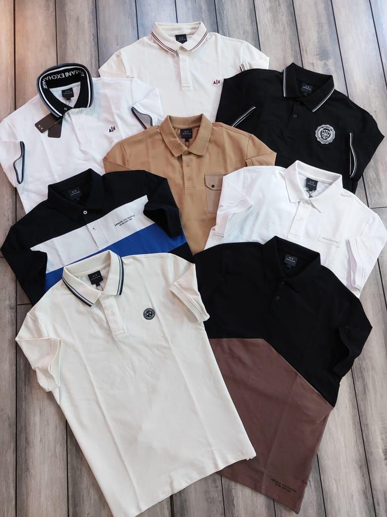 Armani Exchange Premium Quality Collar Neck Half Sleeve Men’s T-Shirts - 60 Pc