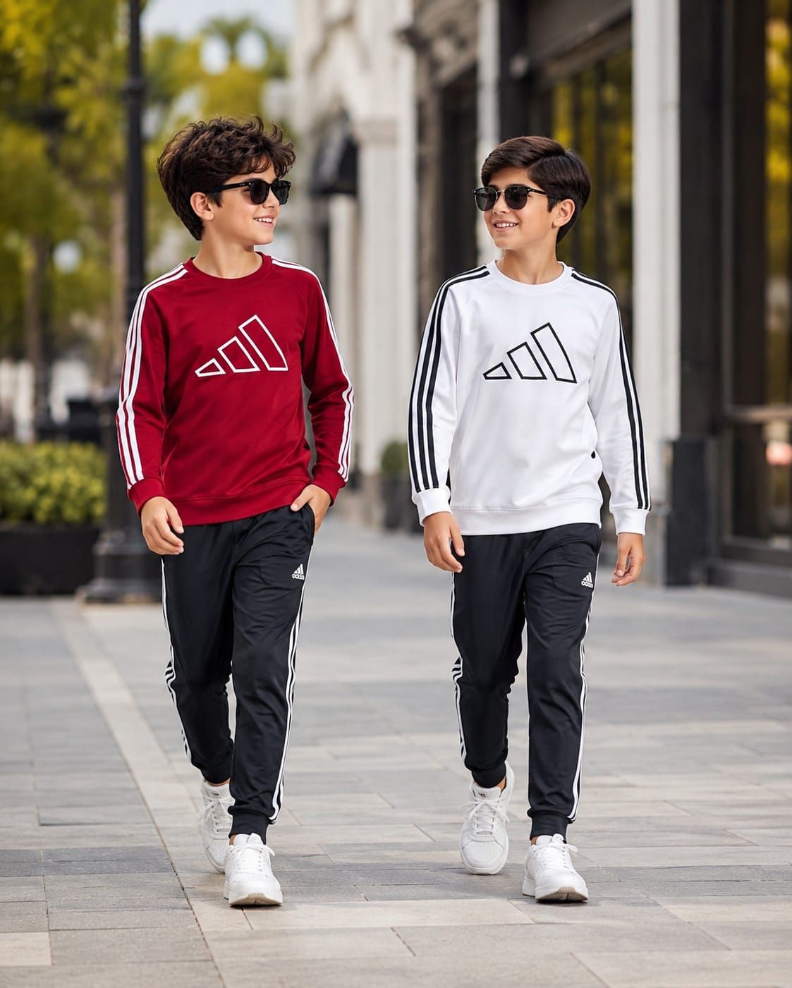 Adidas Premium Quality Round Neck Full Sleeve Kids Sweatshirt - 64 Pc