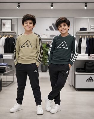 Kids Adidas Premium Quality Round Neck Full Sleeve Kids Sweatshirt - 64 Pc