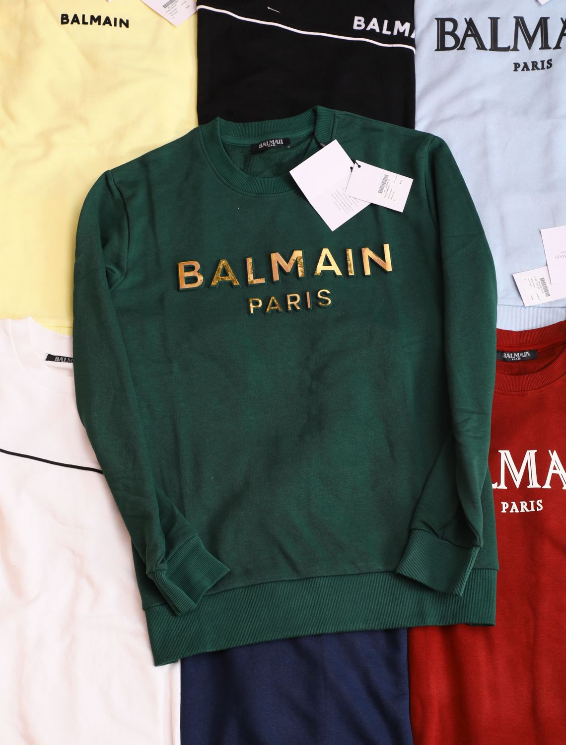 Balmain Premium Quality Cotton Round Neck Full Sleeve Men's Sweatshirt - 65 Pc