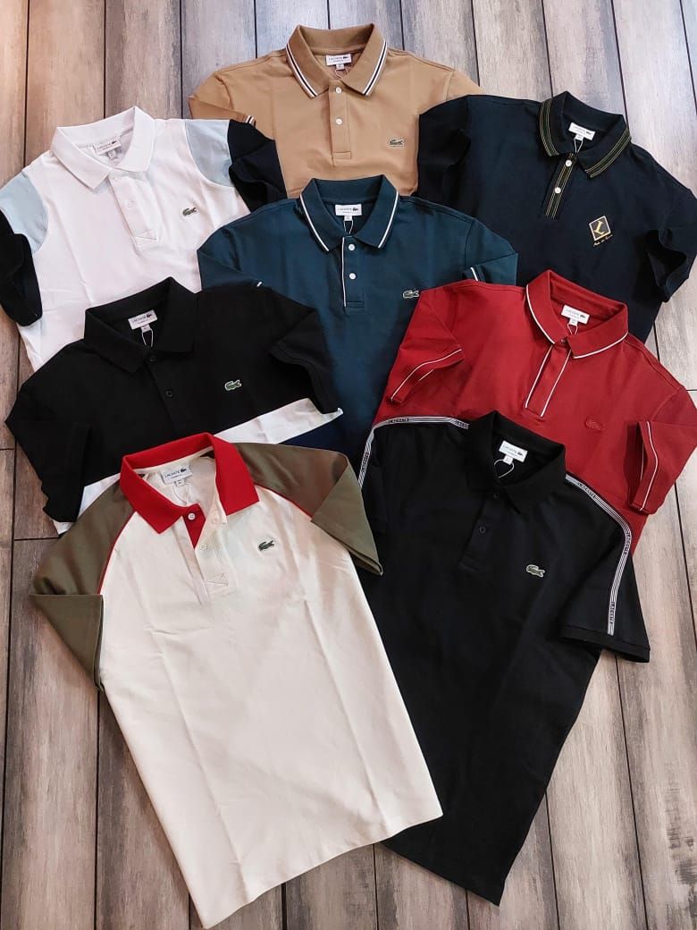 Men's Branded Premium Quality Collar Neck Half Sleeve Men's T-Shirt - 60 Pc