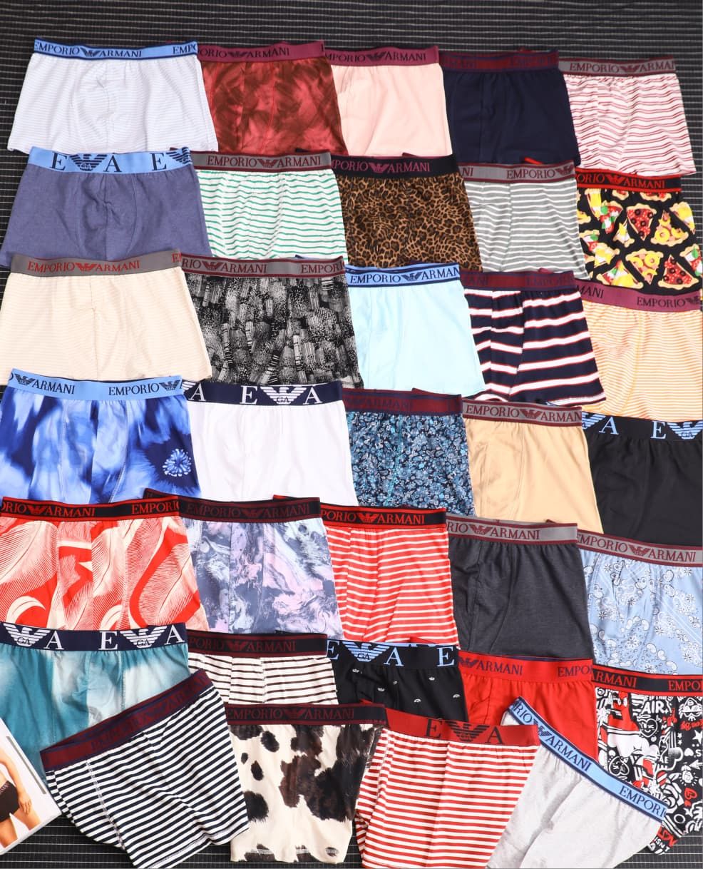 Emporio Armani Premium Quality Cotton Lycra Men's Trunks -  72 Pc