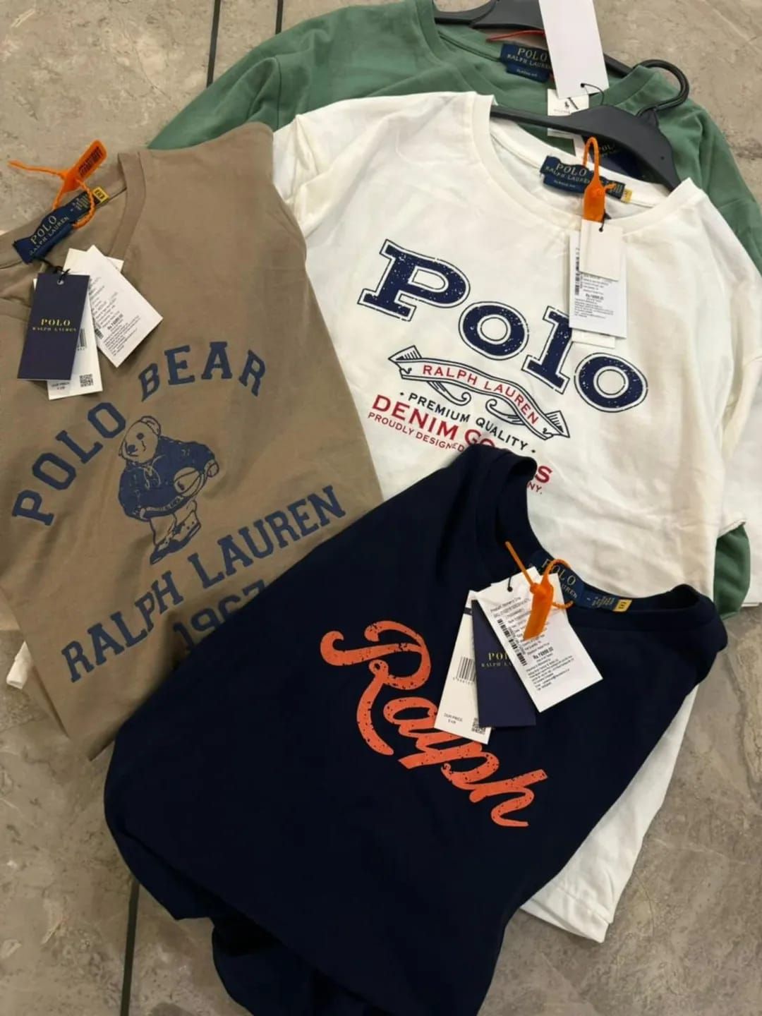 Ralph Lauren Premium Quality Cotton Round Neck Half Sleeve Men's T-Shirt - 56 Pc