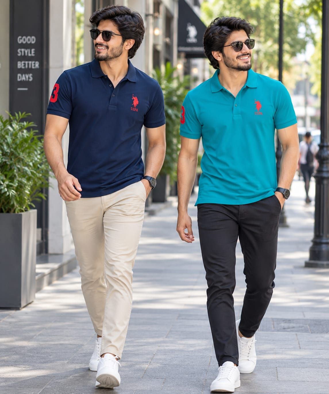 Us Polo Premium Quality Collar Neck Half Sleeve Men's T-Shirt - 70 Pc