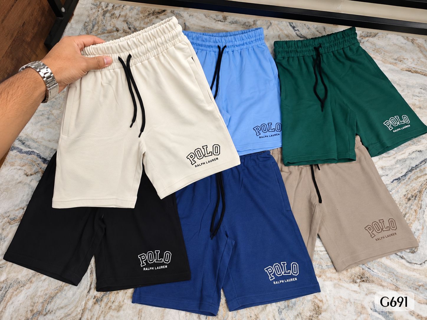Ralph Lauren Premium Quality Cotton Men's Shorts - 54 Pc