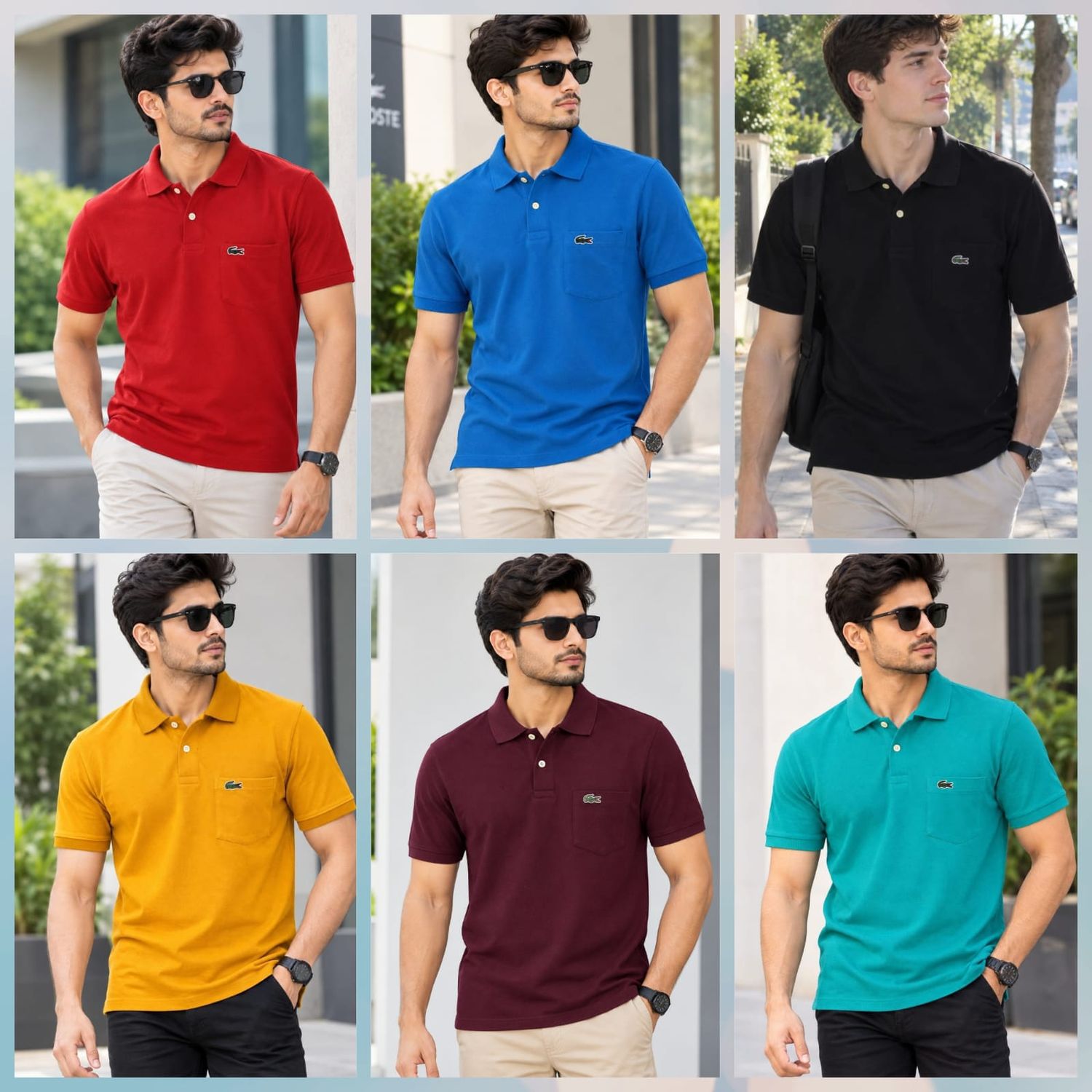Men's Branded Premium Quality Collar Neck Half Sleeve Men's T-Shirt - 50 Pc