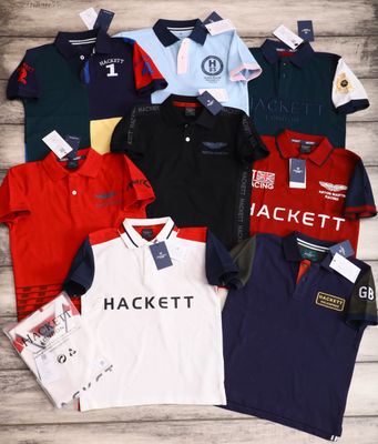 Kids Hackett Premium Quality Boy's &amp; Girl's Collar Neck Half Sleeve Kids T-Shirt - 56 Pc