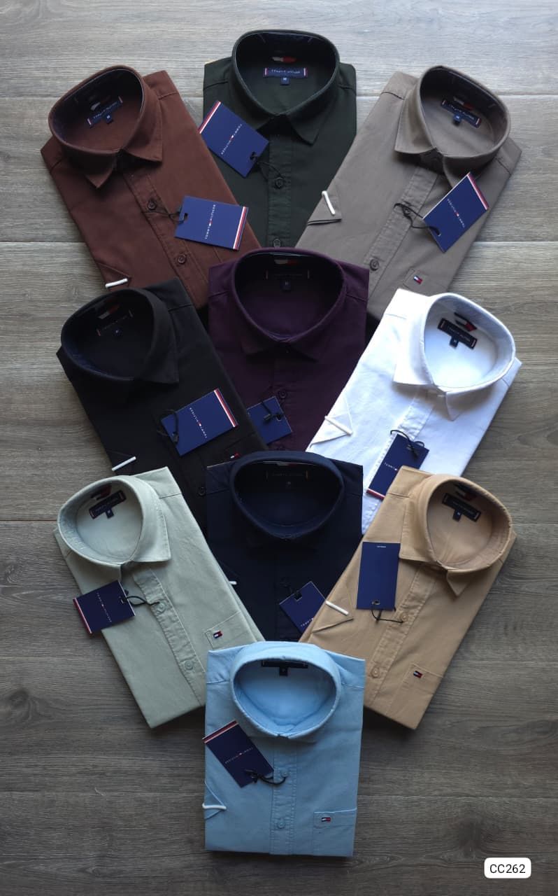 Tommy Hilfiger Premium Quality Collar Neck Half Sleeve Men's T-Shirt - 40 Pc