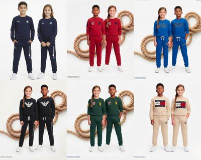 Kids Multi Branded Premium Quality Kids Sweatshirt &amp; Joggers Set - 38 Pc