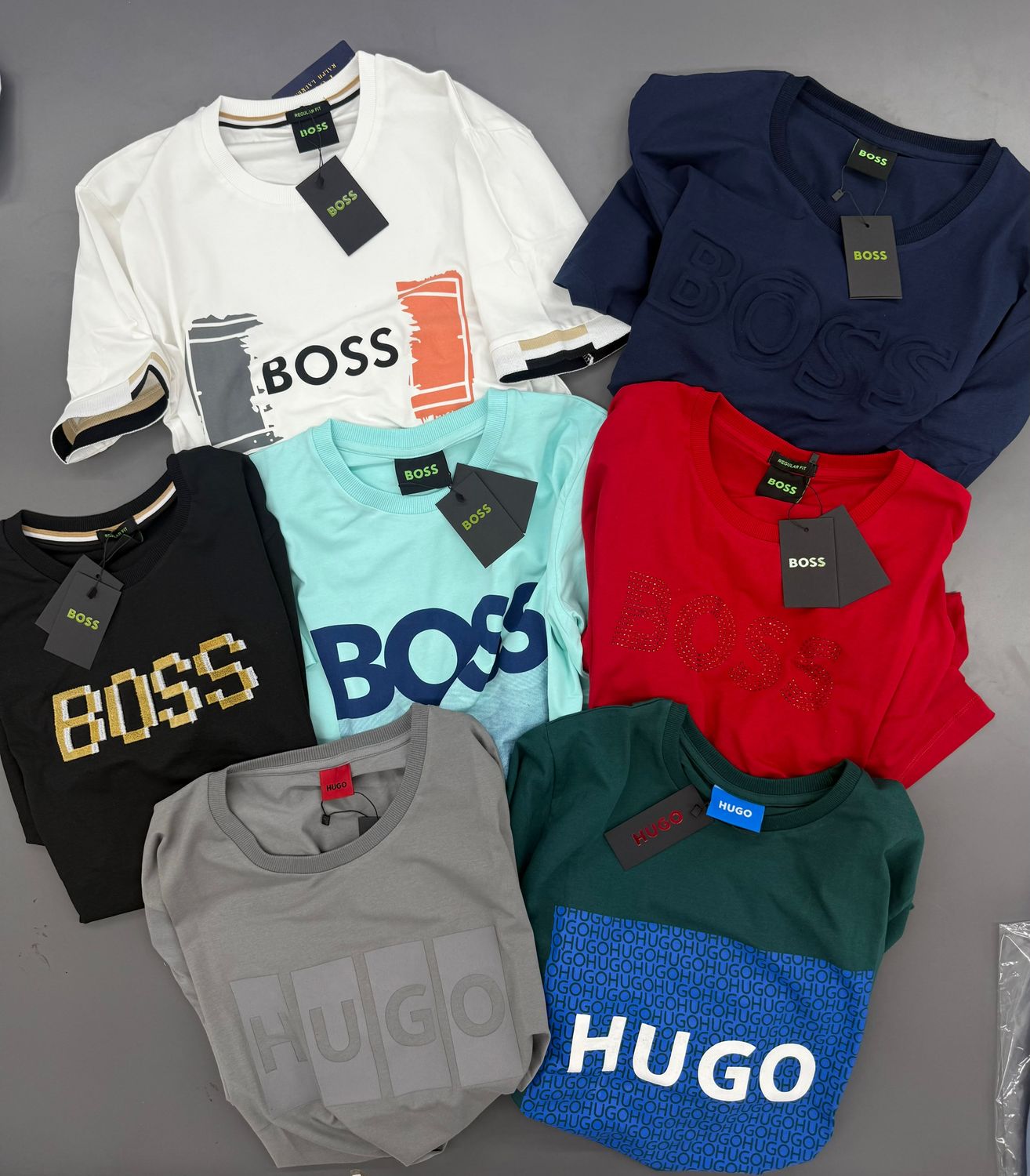 Boss Premium Quality Crew Neck Half Sleeve Men's T-Shirt - 62 Pc