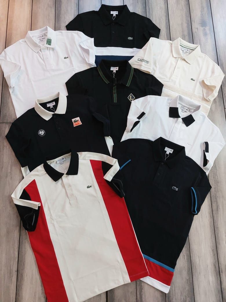 Men's Branded Premium Quality Collar Neck Half Sleeve Men's T-Shirt - 60 Pc