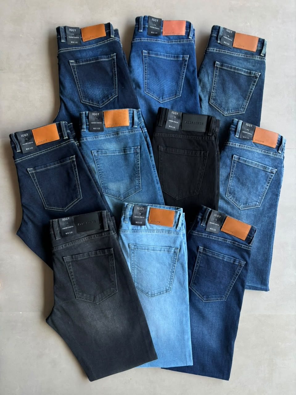 All Saints Premium Quality Straight Fit Fresh Men's Denim Jeans - 85 Pc
