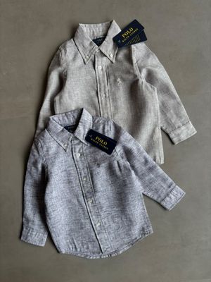 Kids Ralph Lauren Premium Quality Collar Neck Full Sleeve Kid's Shirt - 90 Pc