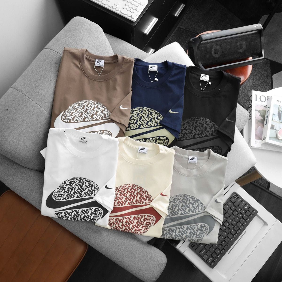 Nike Premium Quality Round Neck Half Sleeve Men's T-Shirt - 52 Pc