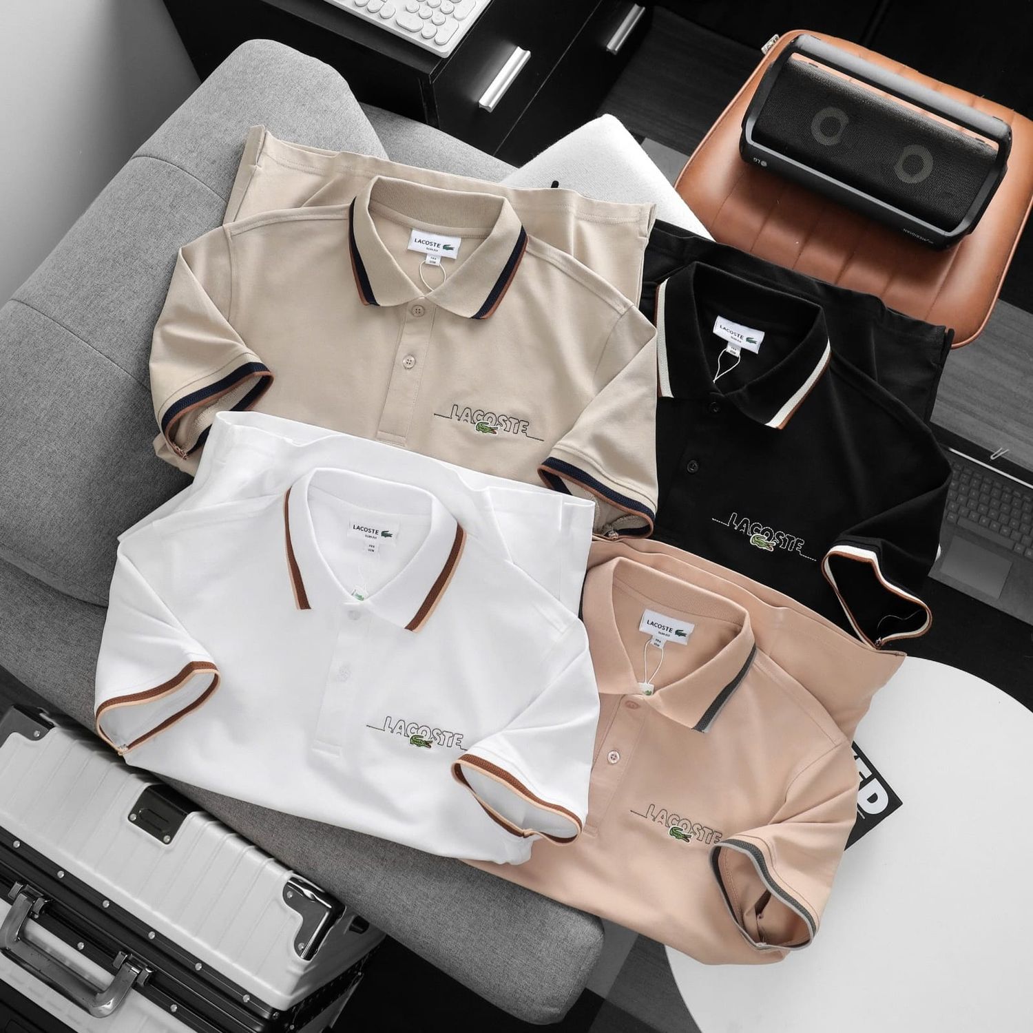 Men's Branded Premium Quality Collar Neck Half Sleeve Men's T-Shirt - 56 Pc