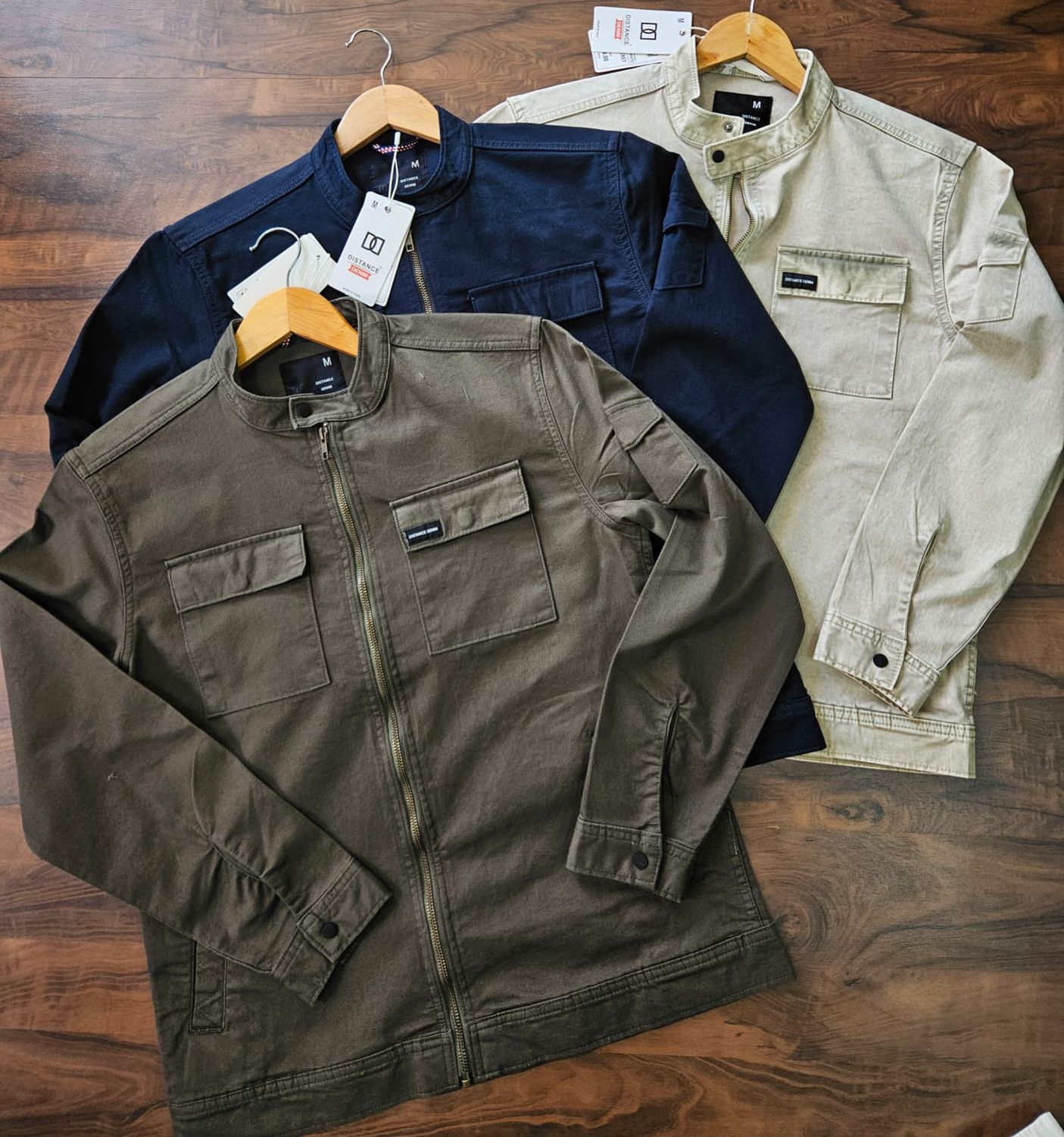 Distance Denim Premium Quality Cotton Full Sleeve Men's Jacket - 30 Pc