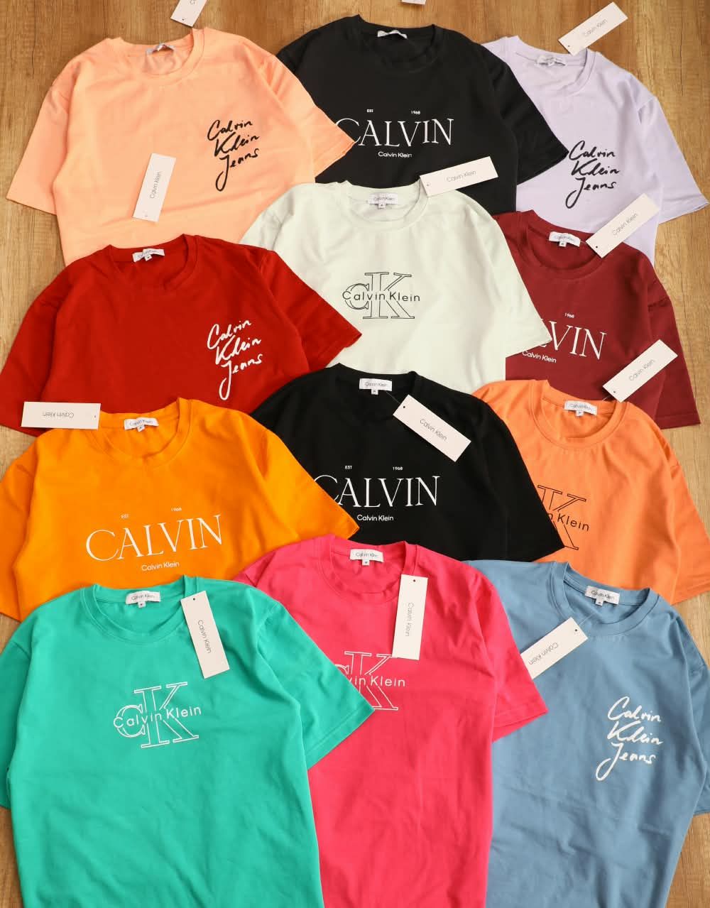 Calvin Klein Premium Quality Cotton Lycra Women's Casual Wear Round Neck Half Sleeve women's T-Shirt - 82 Pc