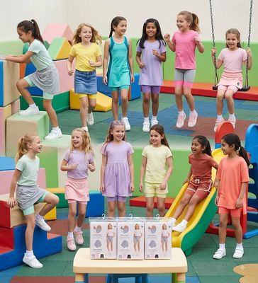 Kids Calvin Klein Premium Quality Cotton Lycra Girls Inner Shorts - 60 Pc