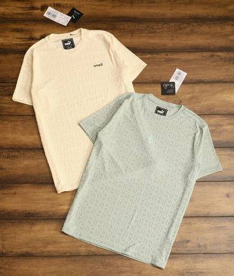 One8 Premium Quality Round Neck Half Sleeve Men's T-Shirt - 52 Pc